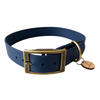 collier pour chien en biothane bleu