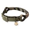 collier pour chien bimatière kaki