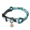 collier pour chien original en biothane et paracorde bleu