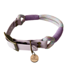 collier pour chien original en biothane et paracorde lavande
