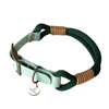collier chien biothane paracorde vert
