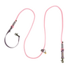 laisse 3 position pour chien rose et violette