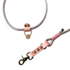 laisse multiposition chien biothane paracorde rose