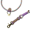 laisse multiposition paracorde biothane lilas
