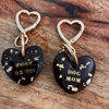 porte clé en forme de coeur pour dog mom