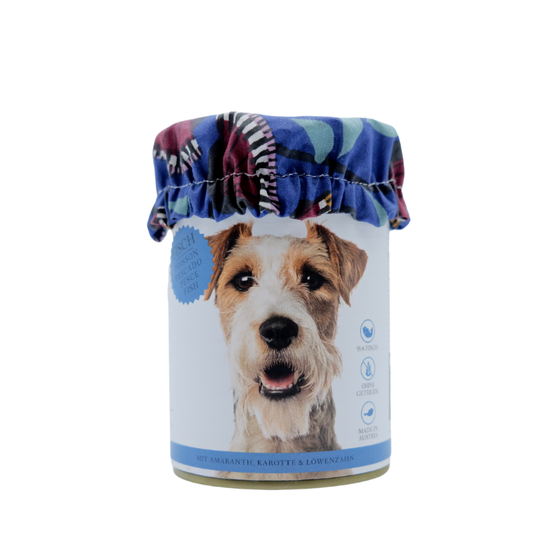 couvre boîte de pâtée pour chien Kitsune.dog