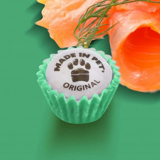 Mini cupcakes pour chiens au saumon fumé made in pet
